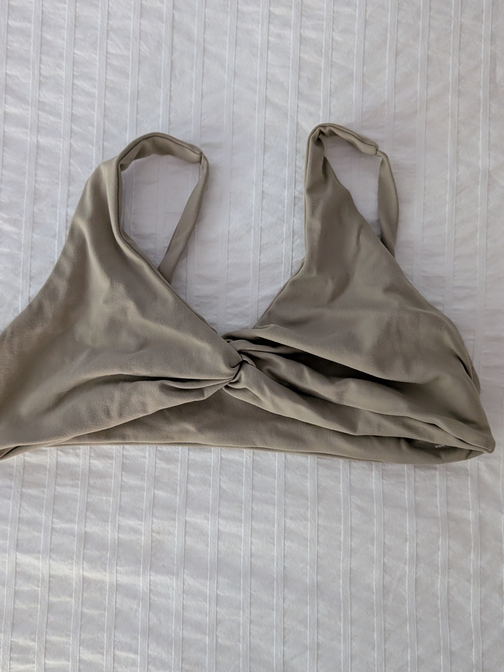 YoungLA Taupe Minimalist Sports Bra Size Small